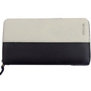 PRADA Purse Black White Women Authentic secondhand